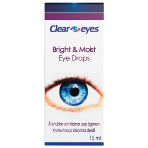 Cleareyes Bright & Moist øyedråper 15 ml produktbilde