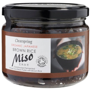 Clearspring Brown Rice Miso i glas Ø 300 g produktbillede