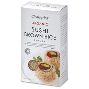 Clearspring Brune Sushi ris Ø 500 g produktbillede