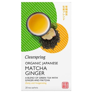 Clearspring Matcha Ginger Te Økologisk   36 g produktbillede