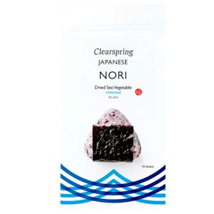 Clearspring Nori tang plader - ikke ristet 25 g produktbillede
