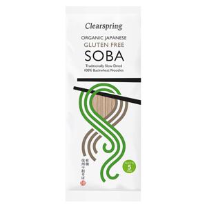 Clearspring Nudlar Soba Bovete 100% 200 g produkt bild