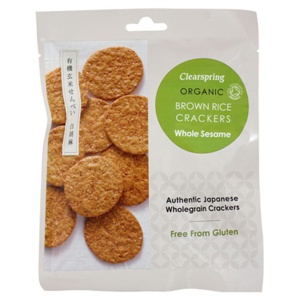 Rice Cracker sesame Økologisk - 40 gram produktbillede