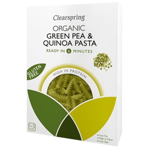 Grønne ærter & quinoa fusilli Øk. - 250 gram produktbillede