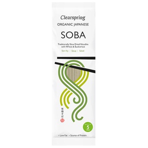 Clearspring Soba Nudler (Hvede & Boghvede) Økologisk   200 g produktbillede