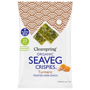 Clearspring Tang Chips Økologisk   Gurkemeje Seaveg Crispies produktbillede