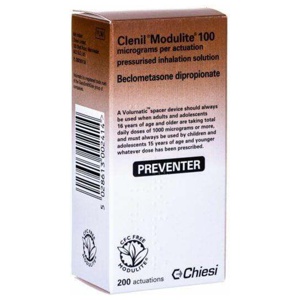 Clenil Modulite 100 Inhaler Cfc-free 100mcg product image