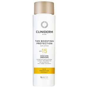 Cliniderm Tan Boosting Protection Sun Lotion SPF15 150 ml produktbilde