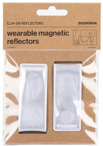 Bookman Clip-on Magnetreflex Vit, 2 st produkt bild