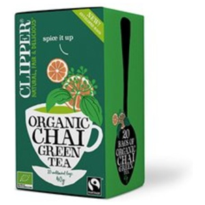 Clipper Grøn Te Chai Ø 20br. produktbillede