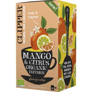 Clipper Tea Mango & Citrus Infusion, 20 påsar produkt bild