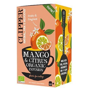 Clipper Tea Mango & Citrus Infusion 20 poser produktbillede
