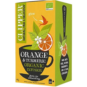 Clipper Urtete Med Appelsin & Gurkemeje Økologisk   20 breve produktbillede
