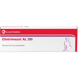 CLOTRIMAZOL AL 200 Vaginaltabletten Produktbild