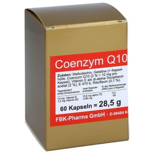 Coenzym Q10 10 mg Kapseln, 60 St Kapseln Produktbild