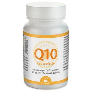 Coenzym Q10 Kautabletten Taurin L-Carnitin Dr. Jacob``s, 60 St Kautabletten Produktbild
