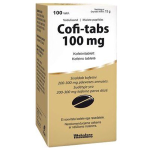 Cofi-Tabs kofeiinitabletid 100mg N100 toote pilt