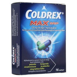 Coldrex maxgrip kõvakapsel 500mg+100mg+6.1mg n16 toote pilt