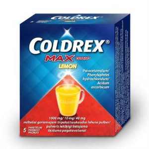 Coldrex maxgrip lemon suukaudne lahuse pulber 1000mg+10mg+40mg n5 toote pilt