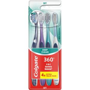 Colgate 360 Deep Clean tandborste 4 ST produkt bild