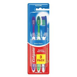 Colgate Extra Clean Medium Toothbrush Triple Pack product image