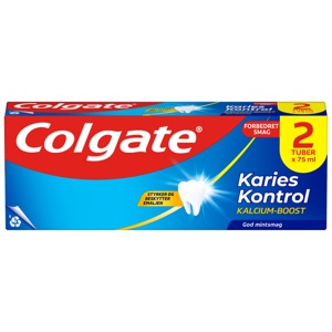Colgate Karies Kontrol Tandpasta - 2x75 ml produktbillede