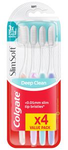 Colgate Slim Soft tandborste 4-pack produkt bild