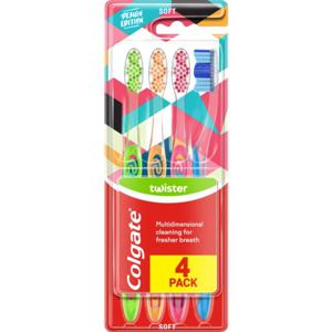 Colgate Twister Tandborste Twister Soft, 4 st produkt bild