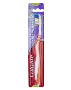 Colgate Zigzag Tandbørste - Medium - Orange produktbillede