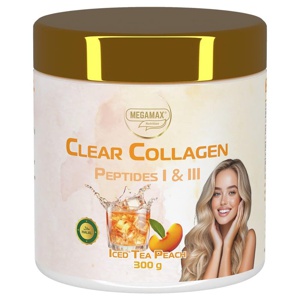 Collagen Clear Kollagen Peptide Pfirsich Pulver, 300 g Pulver Produktbild