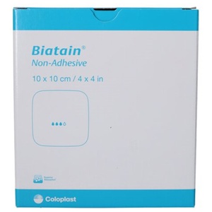 Coloplast Biatain u/klæb 10x10cm - 10 stk. produktbillede
