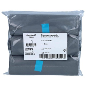 COLOPLAST Entsorgungsbtl.blau 3 Rol.a.30 St.9806 Produktbild