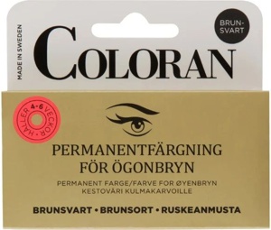 Coloran Ögonbrynsfärg Brunsvart produktbilde