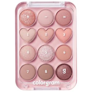 Colorgram Pin Point Eyeshadow Palette 01 Peach+Coral produkt bild