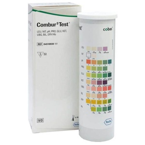 Combur 9 Test 50 Teststreifen, 1 P Teststreifen Produktbild