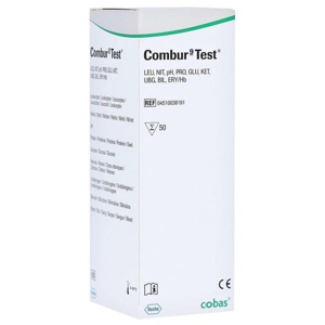 Combur 9 Test Teststreifen, 50 St Teststreifen Produktbild