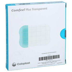 Comfeel Plus Transparent Wundverband 5x7 cm 10 Stück Produktbild