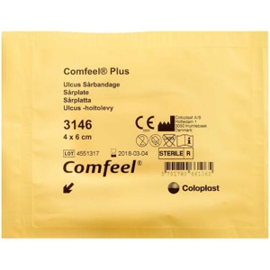 Comfeel Plus Ulcus Sårbandage 3146 4 x 6 cm produktbillede