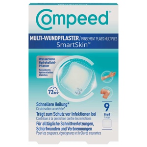 Compeed MULTI-WUNDPFLASTER SmartSkin Groß 9 St Pflaster Produktbild