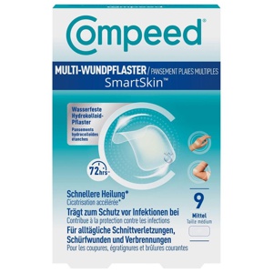 Compeed MULTI-WUNDPFLASTER SmartSkin Mittel 9 St Pflaster Produktbild