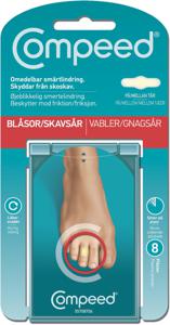 Compeed Skavsårsplåster On Toes 8 st produkt bild