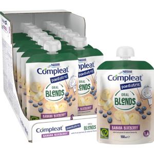 Compleat Paediatric Oral Blends, växtbaserat, komplett kosttillägg, banan-blåbär 12 x 150 ml produkt bild