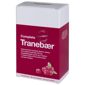 Complete Tranebær med C-vitamin kapsler 60 stk produktbilde
