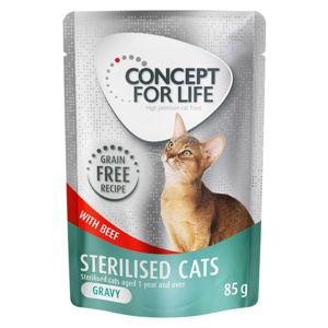 Concept for Life Sterilised Cats mit Rind getreidefrei - in Soße Produktbild