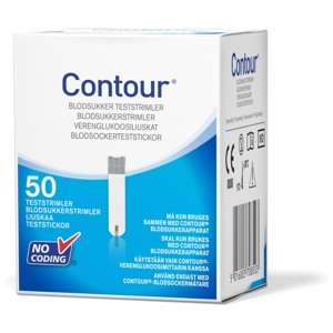 Contour blodsukkerstrimler 50 stk produktbilde