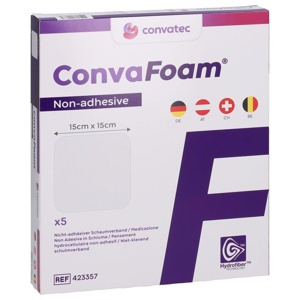 CONVAFOAM Schaumverband nicht-adhäsiv 15x15 cm Produktbild