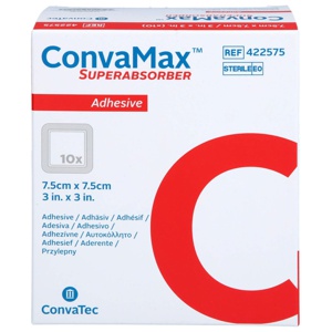 Convamax Superabsorber adhÃ¤siv 7,5x7,5 cm Produktbild