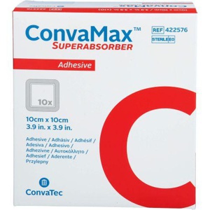 CONVAMAX Superabsorber adhäsiv 10x10 cm Produktbild