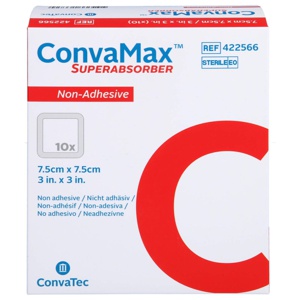 Convamax Superabsorber nicht adhÃ¤siv 7,5x7,5 cm Produktbild