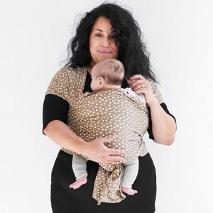 Coracor Big Dot Taupe Bärsjal produkt bild